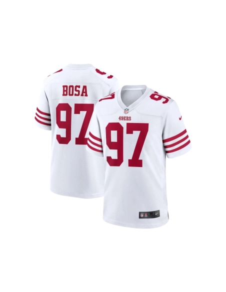 Mens San Francisco 49ers Nick Bosa White Player Game Jersey