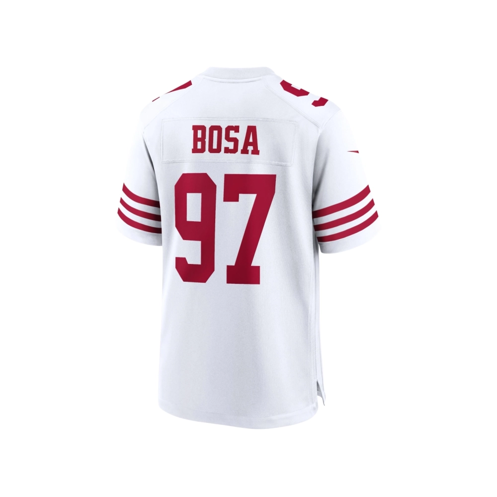 Mens San Francisco 49ers Nick Bosa White Player Game Jersey