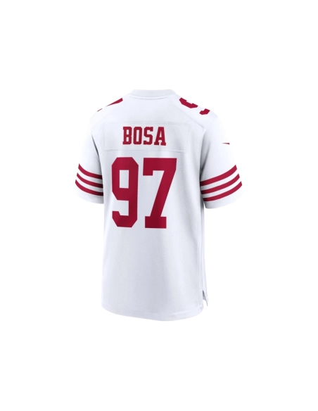 Mens San Francisco 49ers Nick Bosa White Player Game Jersey