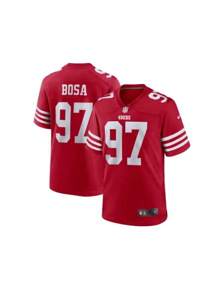Mens San Francisco 49ers Nick Bosa Scarlet Team Game Jersey