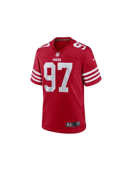 Mens San Francisco 49ers Nick Bosa Scarlet Team Game Jersey