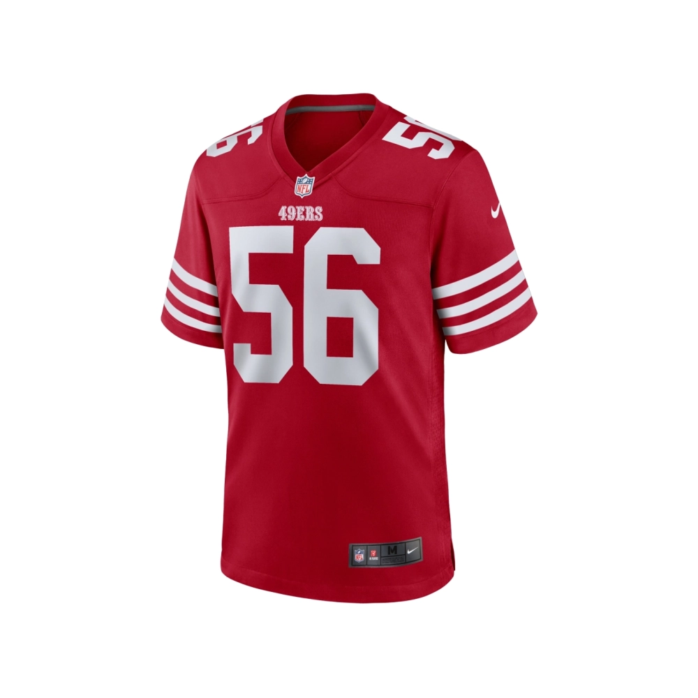 Mens San Francisco 49ers Leonard Floyd Scarlet Team Game Jersey