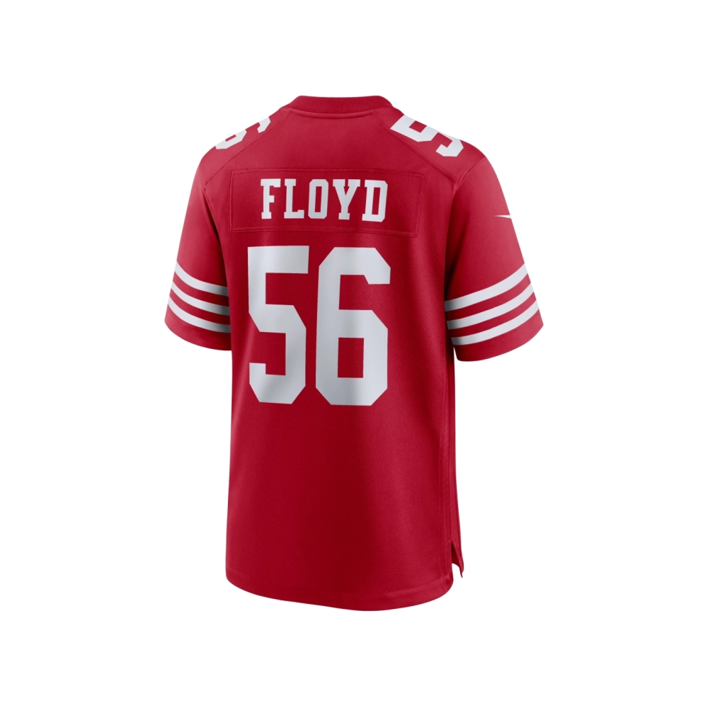 Mens San Francisco 49ers Leonard Floyd Scarlet Team Game Jersey