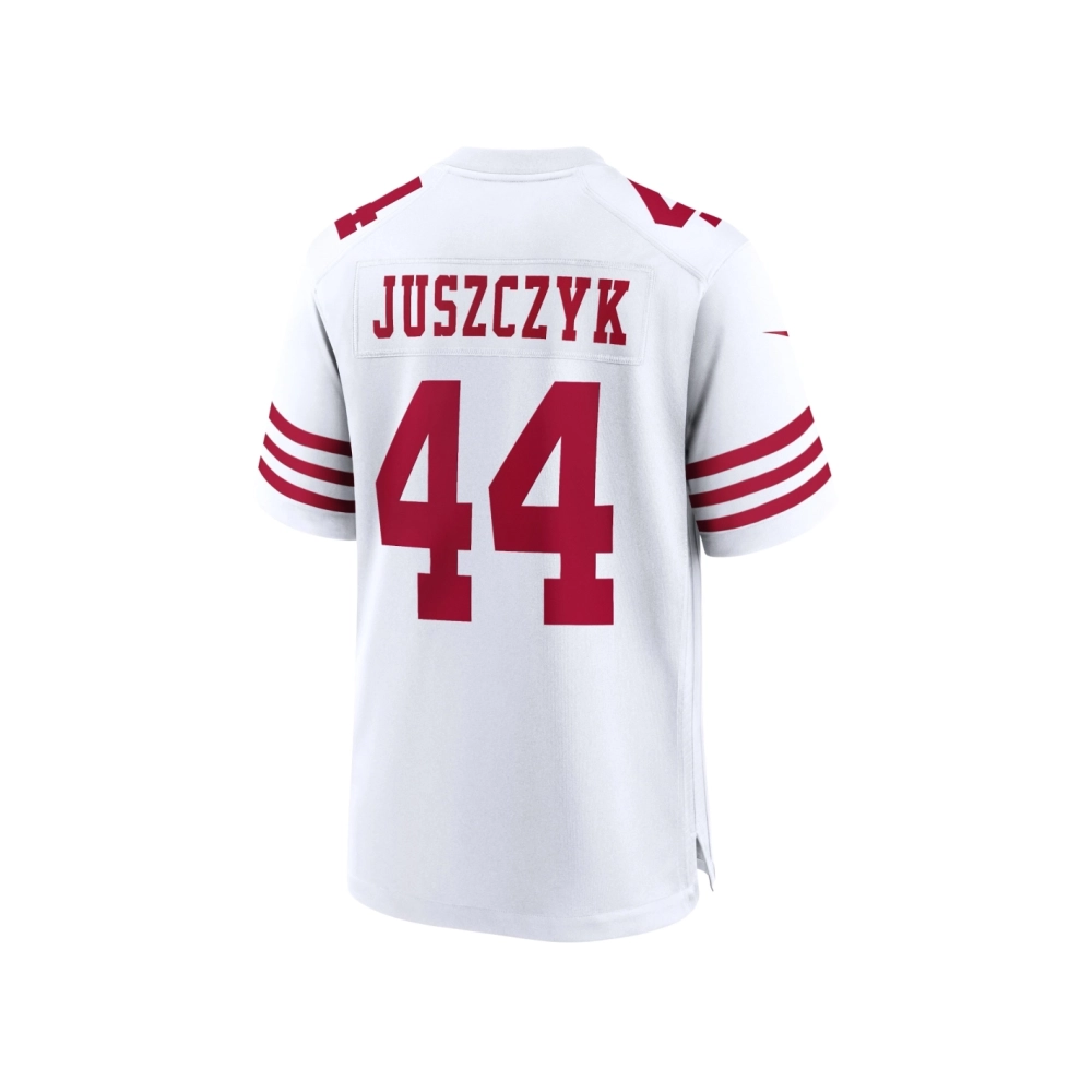 Mens San Francisco 49ers Kyle Juszczyk White Player Game Jersey