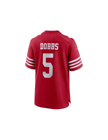 Mens San Francisco 49ers Joshua Dobbs Scarlet Team Game Jersey
