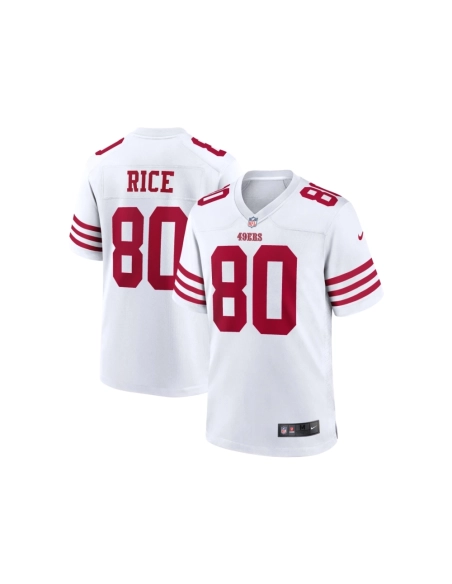 Mens San Francisco 49ers Jerry Rice White Retired Player Game Jersey