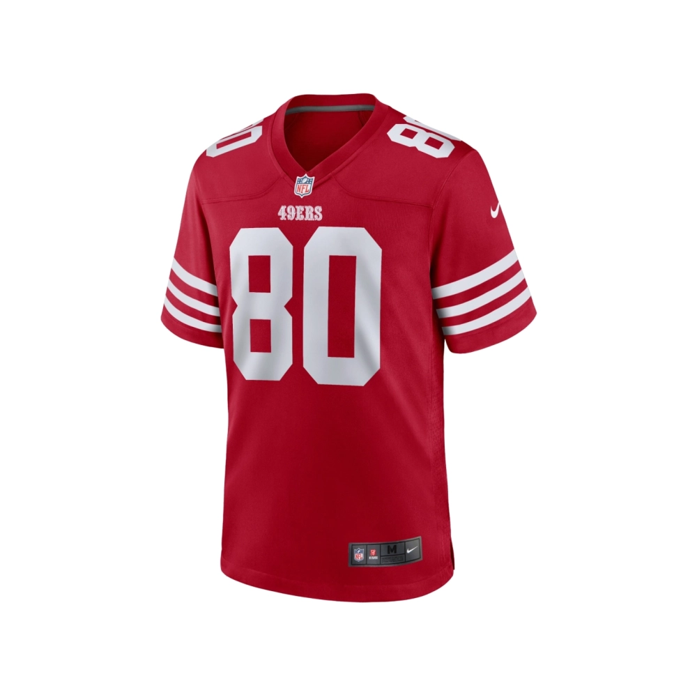 Mens San Francisco 49ers Jerry Rice Scarlet Retired Team Player Game Jersey