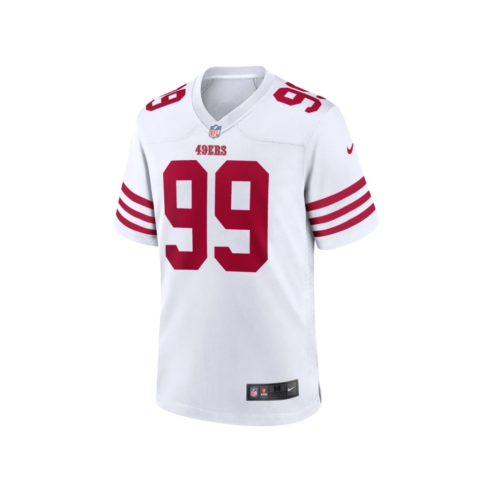 Mens San Francisco 49ers Javon Kinlaw White Player Game Jersey