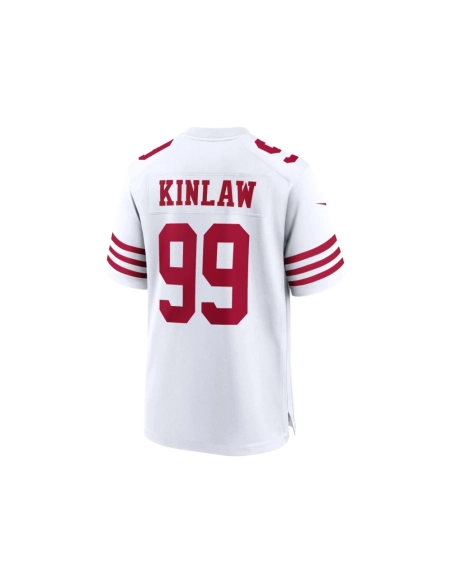 Mens San Francisco 49ers Javon Kinlaw White Player Game Jersey