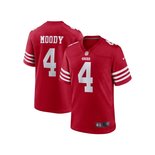 Mens San Francisco 49ers Jake Moody Scarlet Team Game Jersey