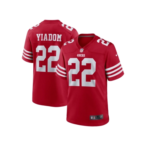 Mens San Francisco 49ers Isaac Yiadom Scarlet Team Game Jersey
