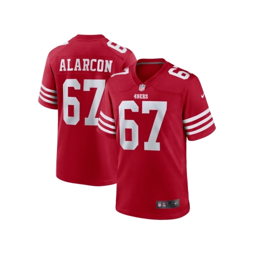 Mens San Francisco 49ers Isaac Alarcon Scarlet Team Game Jersey