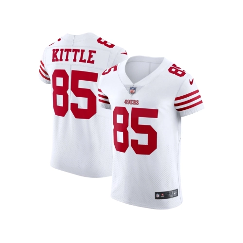 Mens San Francisco 49ers George Kittle White Vapor Elite Jersey