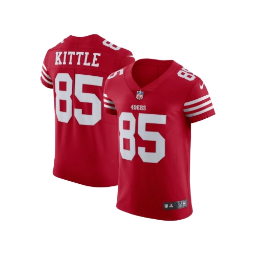 Mens San Francisco 49ers George Kittle Scarlet Vapor Elite Jersey