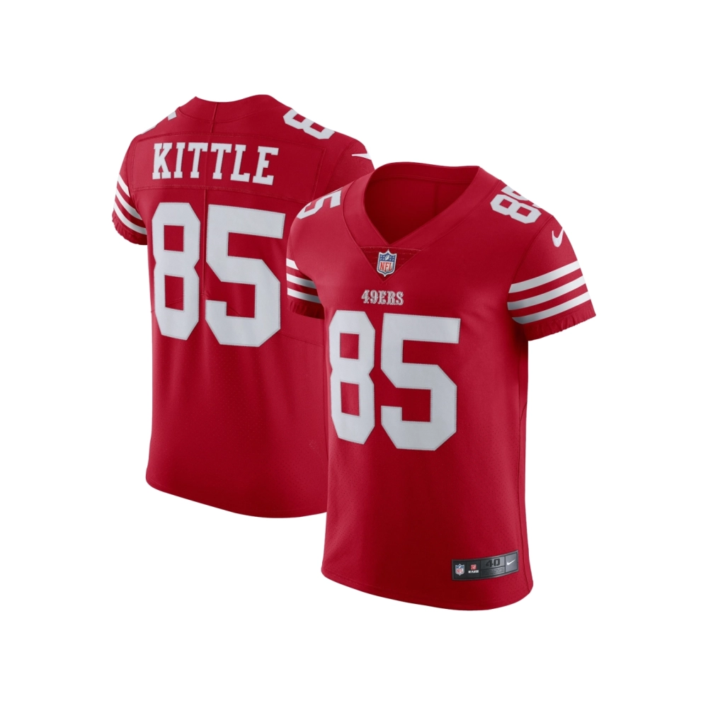 Mens San Francisco 49ers George Kittle Scarlet Vapor Elite Jersey