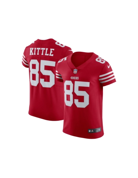 Mens San Francisco 49ers George Kittle Scarlet Vapor Elite Jersey