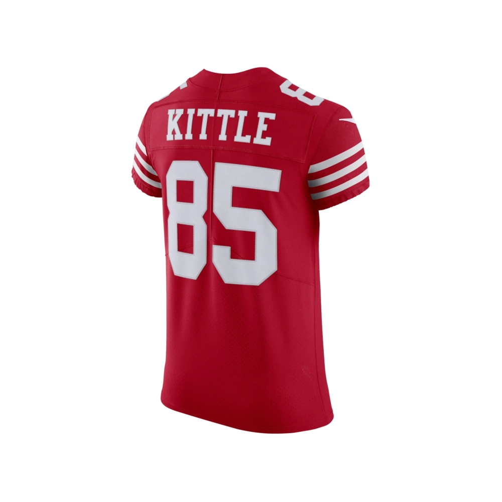Mens San Francisco 49ers George Kittle Scarlet Vapor Elite Jersey