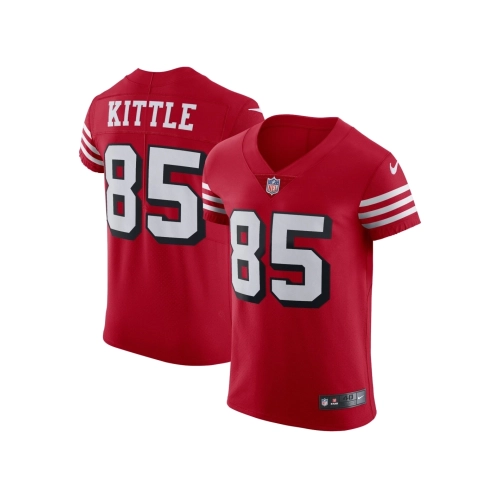 Mens San Francisco 49ers George Kittle Scarlet Alternate Vapor Elite Jersey