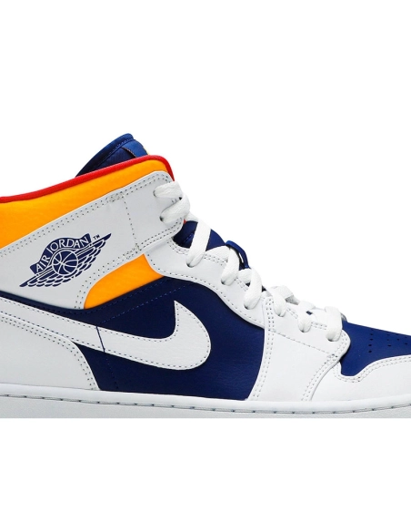 AIR JORDAN 1 MID WHITE DEEP ROYAL BLUE 554724 131,AIR JORDAN 1 MID,Air Jordan
