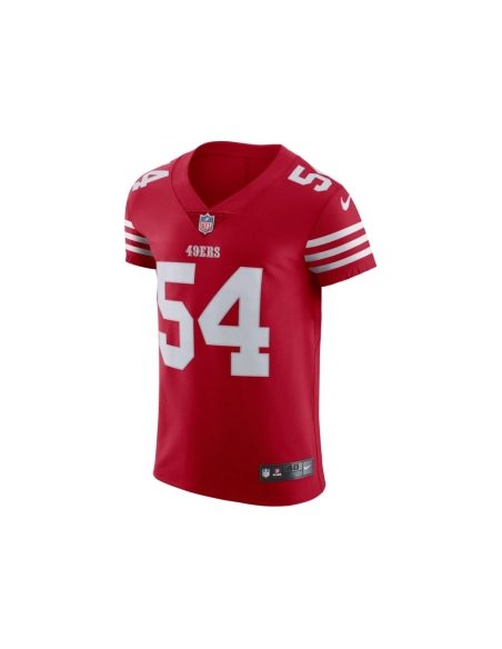 Mens San Francisco 49ers Fred Warner Scarlet Vapor Elite Jersey
