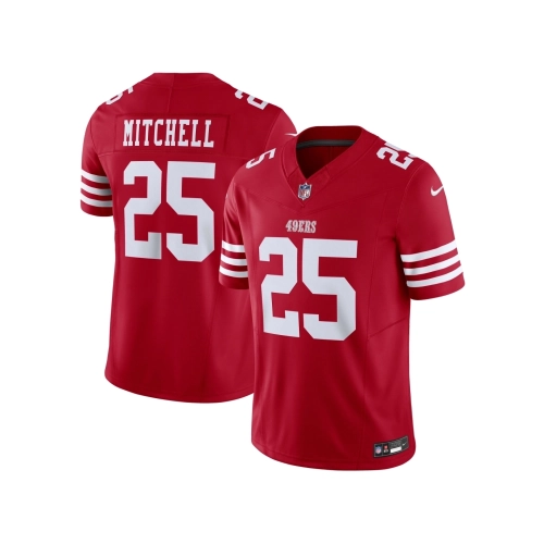 Mens San Francisco 49ers Elijah Mitchell Scarlet Vapor F.U.S.E. Limited Jersey