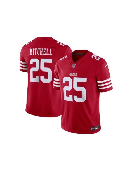 Mens San Francisco 49ers Elijah Mitchell Scarlet Vapor F.U.S.E. Limited Jersey