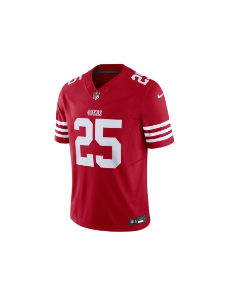 Mens San Francisco 49ers Elijah Mitchell Scarlet Vapor F.U.S.E. Limited Jersey
