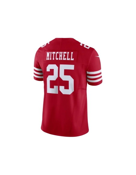 Mens San Francisco 49ers Elijah Mitchell Scarlet Vapor F.U.S.E. Limited Jersey