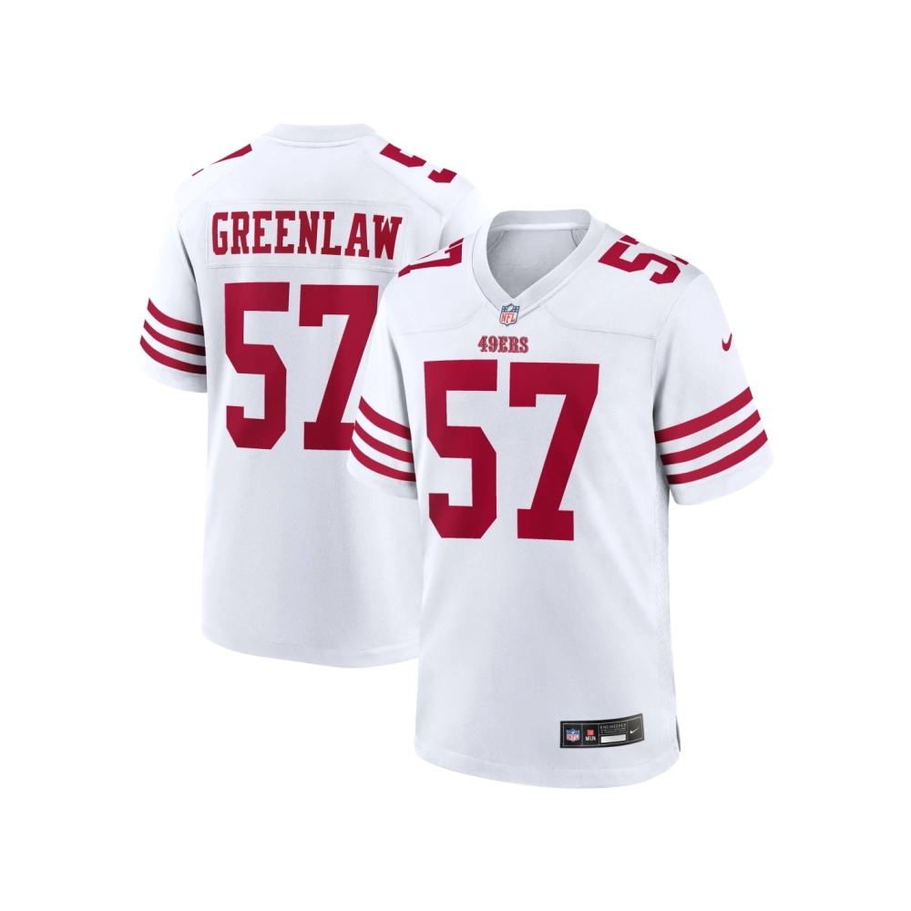Mens San Francisco 49ers Dre Greenlaw White Team Game Jersey