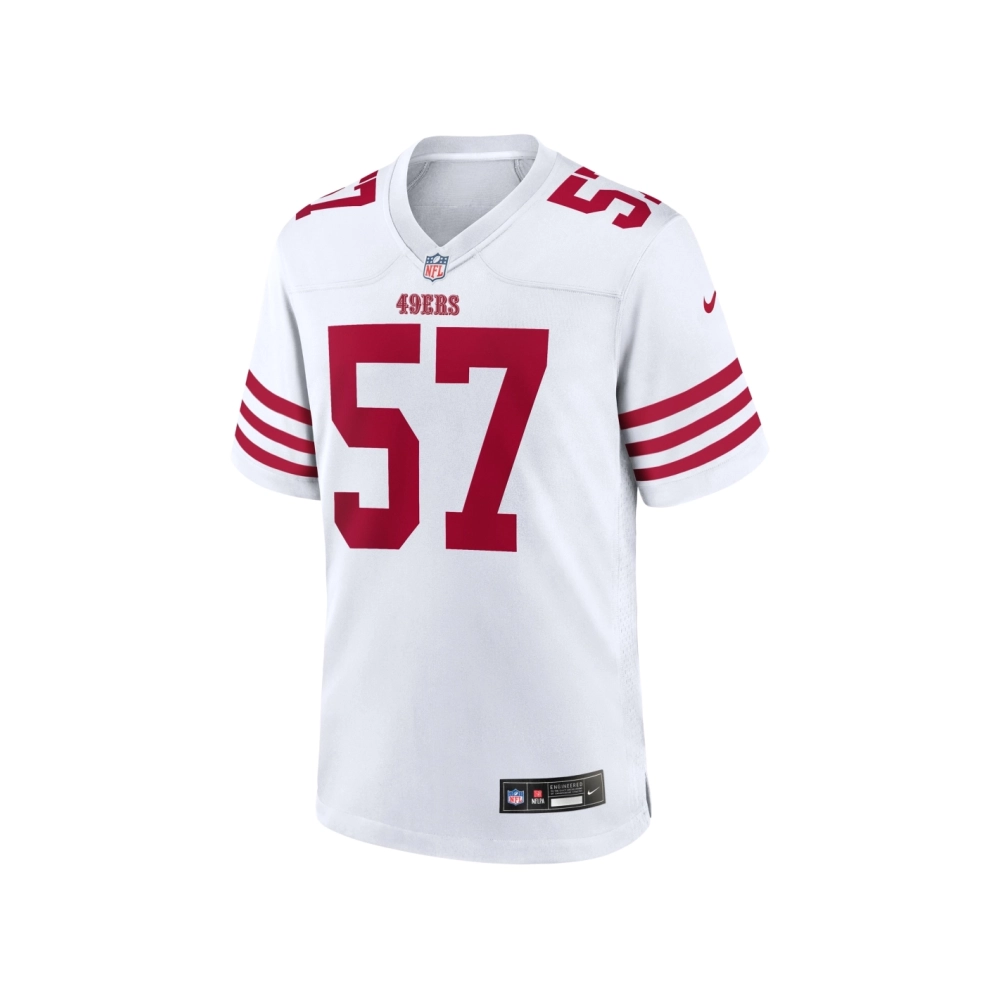 Mens San Francisco 49ers Dre Greenlaw White Team Game Jersey
