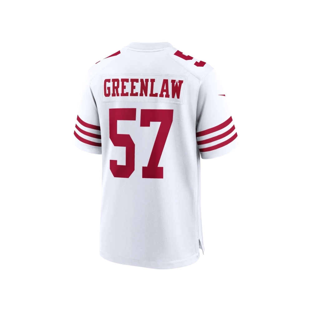 Mens San Francisco 49ers Dre Greenlaw White Team Game Jersey