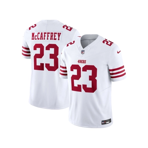 Mens San Francisco 49ers Christian McCaffrey White Vapor F.U.S.E. Limited Jersey