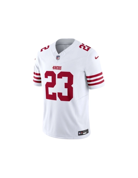 Mens San Francisco 49ers Christian McCaffrey White Vapor F.U.S.E. Limited Jersey