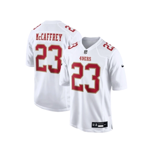 Mens San Francisco 49ers Christian McCaffrey Tundra White Fashion Game Jersey