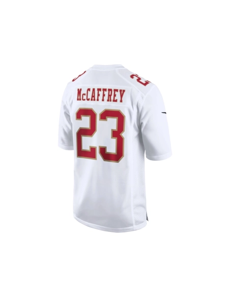 Mens San Francisco 49ers Christian McCaffrey Tundra White Fashion Game Jersey