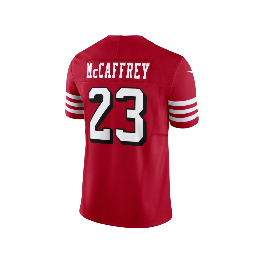 Mens San Francisco 49ers Christian McCaffrey Scarlet Vapor F.U.S.E. Limited Jersey