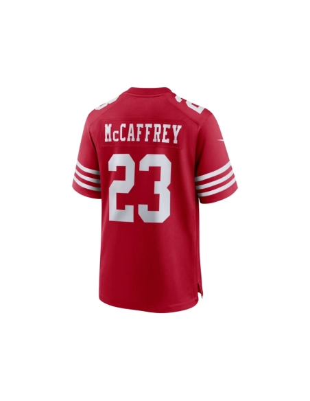 Mens San Francisco 49ers Christian McCaffrey Scarlet Game Player Jersey