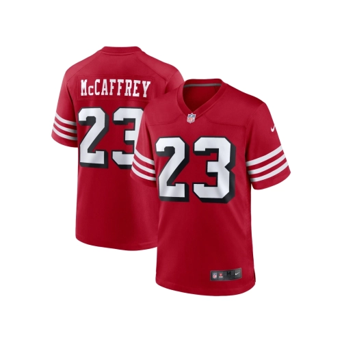 Mens San Francisco 49ers Christian McCaffrey Scarlet Alternate Game Player Jersey