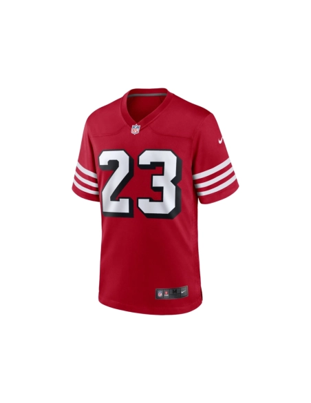 Mens San Francisco 49ers Christian McCaffrey Scarlet Alternate Game Player Jersey