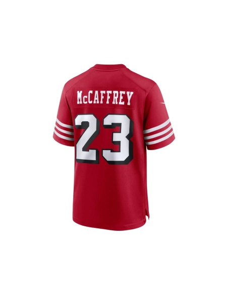 Mens San Francisco 49ers Christian McCaffrey Scarlet Alternate Game Player Jersey