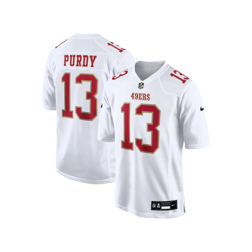Mens San Francisco 49ers Brock Purdy Tundra White Fashion Game Jersey