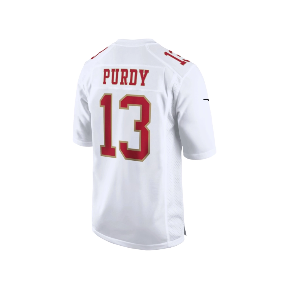 Mens San Francisco 49ers Brock Purdy Tundra White Fashion Game Jersey