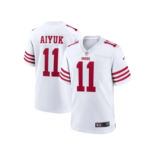 Mens San Francisco 49ers Brandon Aiyuk White Player Game Jersey
