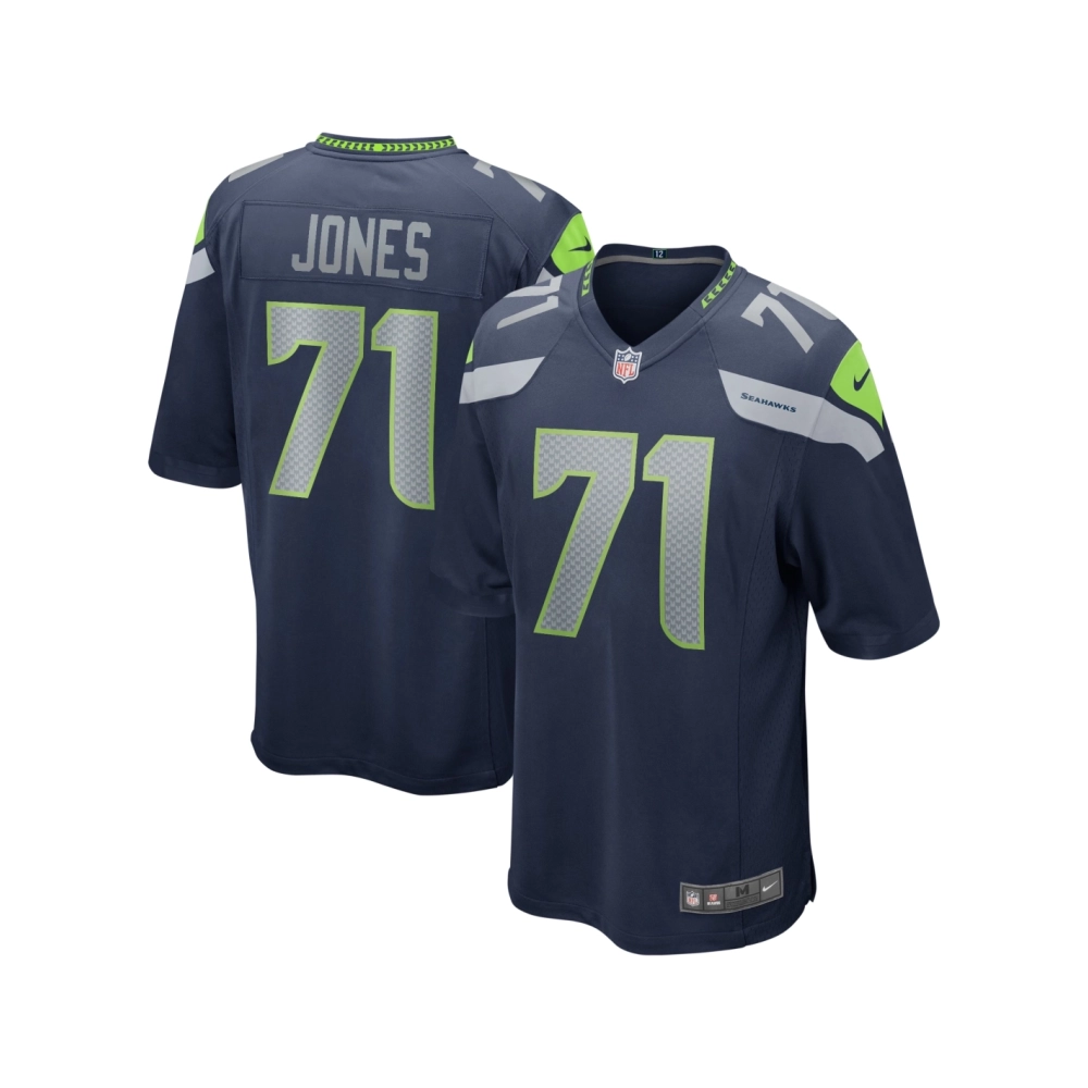 Mens Seattle Seahawks Walter Jones College Navy Game Retired Player Jersey