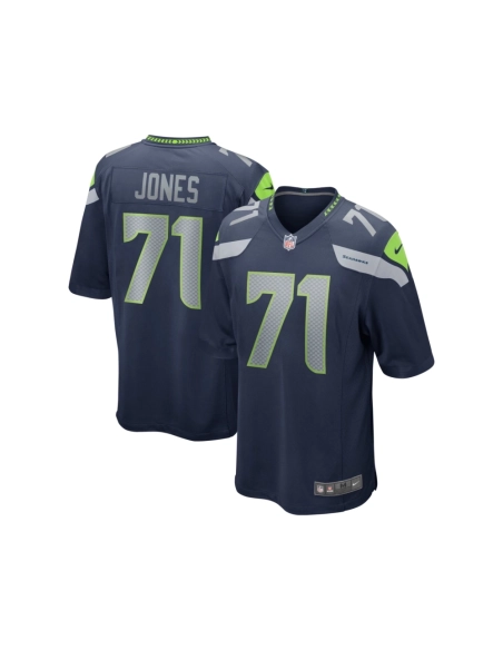 Mens Seattle Seahawks Walter Jones College Navy Game Retired Player Jersey
