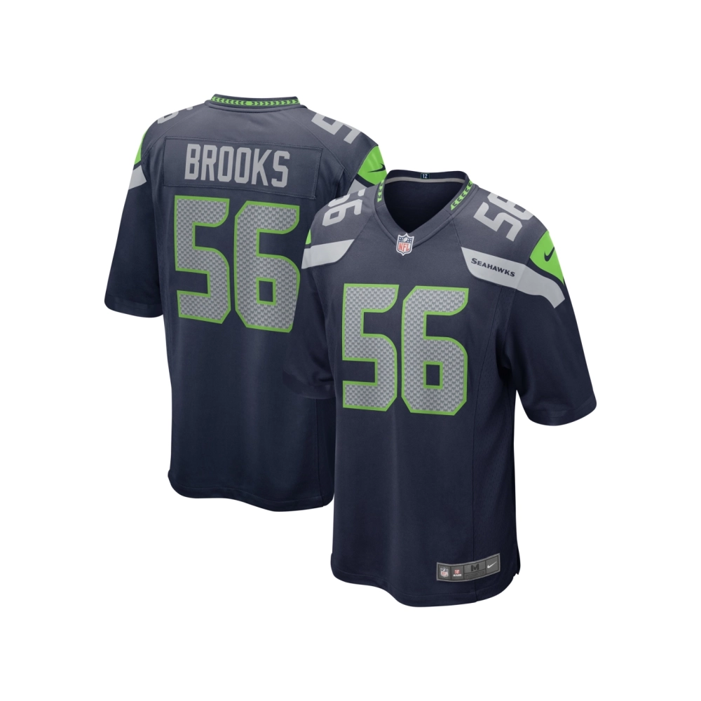 Mens Seattle Seahawks Jordyn Brooks College Navy Player Game Jersey