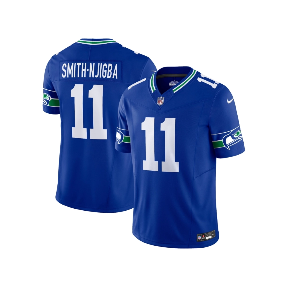 Mens Seattle Seahawks Jaxon Smith-Njigba Royal Alternate Vapor F.U.S.E. Limited Jersey