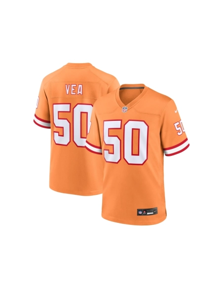 Mens Tampa Bay Buccaneers Vita Vea Orange Throwback Game Jersey