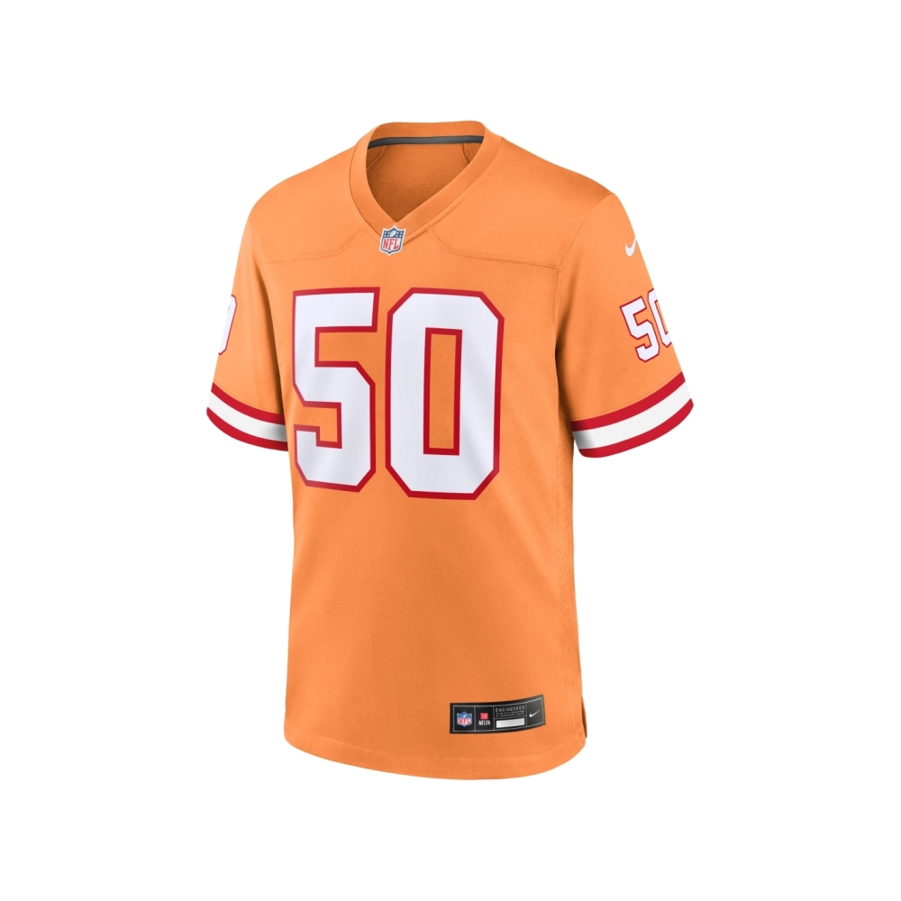 Mens Tampa Bay Buccaneers Vita Vea Orange Throwback Game Jersey