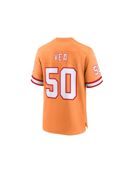 Mens Tampa Bay Buccaneers Vita Vea Orange Throwback Game Jersey